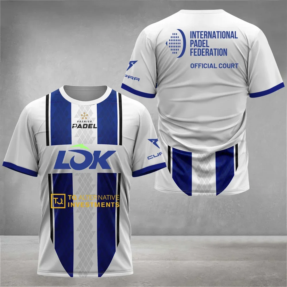 

Quick Dry Padel Tennis T-Shirt For Men Comfortable Breathable Crew Neck Short Sleeve Clothing Outdoor Badminton Running T Shirt