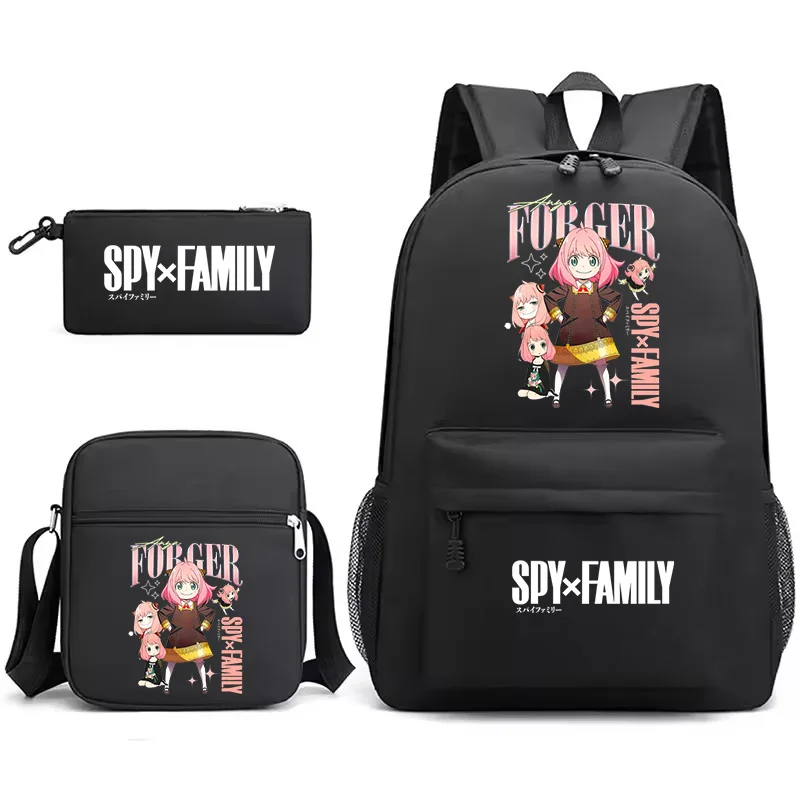 

Spy X Family Anya Forger Backpack For Girls Boys 3pcs Set Children Rucksack Lightweight Students Shool Bags Women Laptop Mochila