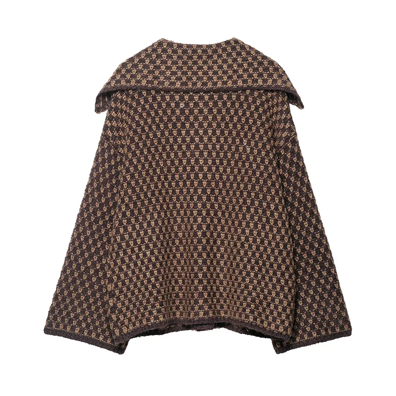 سترات محبوكة أنيقة على الموضة للنساء لخريف وشتاء 2025 بأكمام طويلة معاطف قصيرة واحدة الصدر سترات جديدة غير رسمية عالية الشارع #6