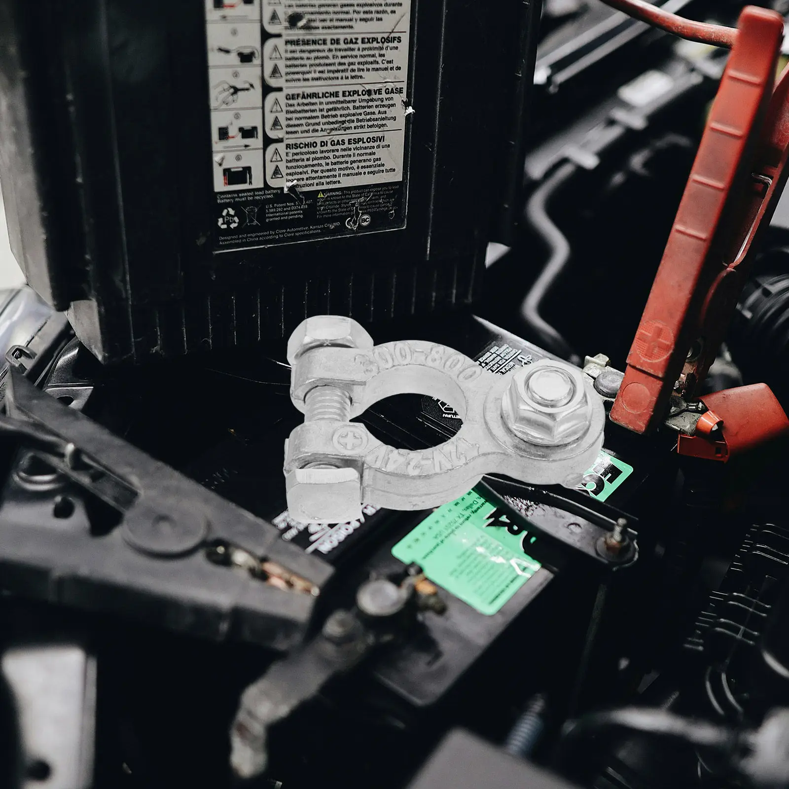 

2Pcs Zinc Alloy Terminal Clamp Heavy Duty Car Truck Auto Clip for Quick Connect Wiring Cable Clamp