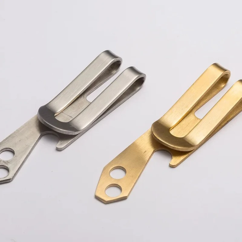 

2pcs Money Clips Multifunctional Stainless Steel Small Bottle Opener Key Chains Cash Clip Money Clamp Holder