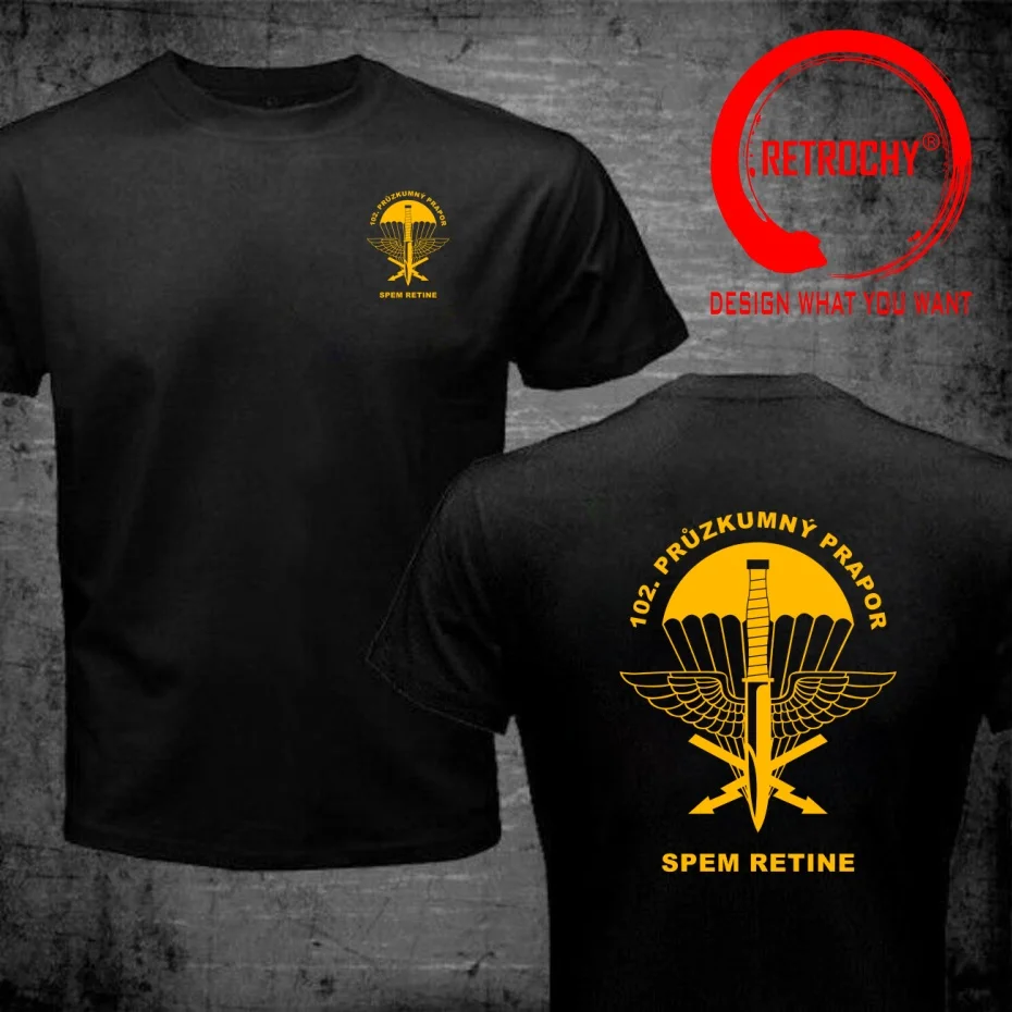 Funny Design 102nd Recon Battalion Czech Army Special Forces Paratroopers  Shirt Men Fashion Trendy Casual Clothing Stylish Tops