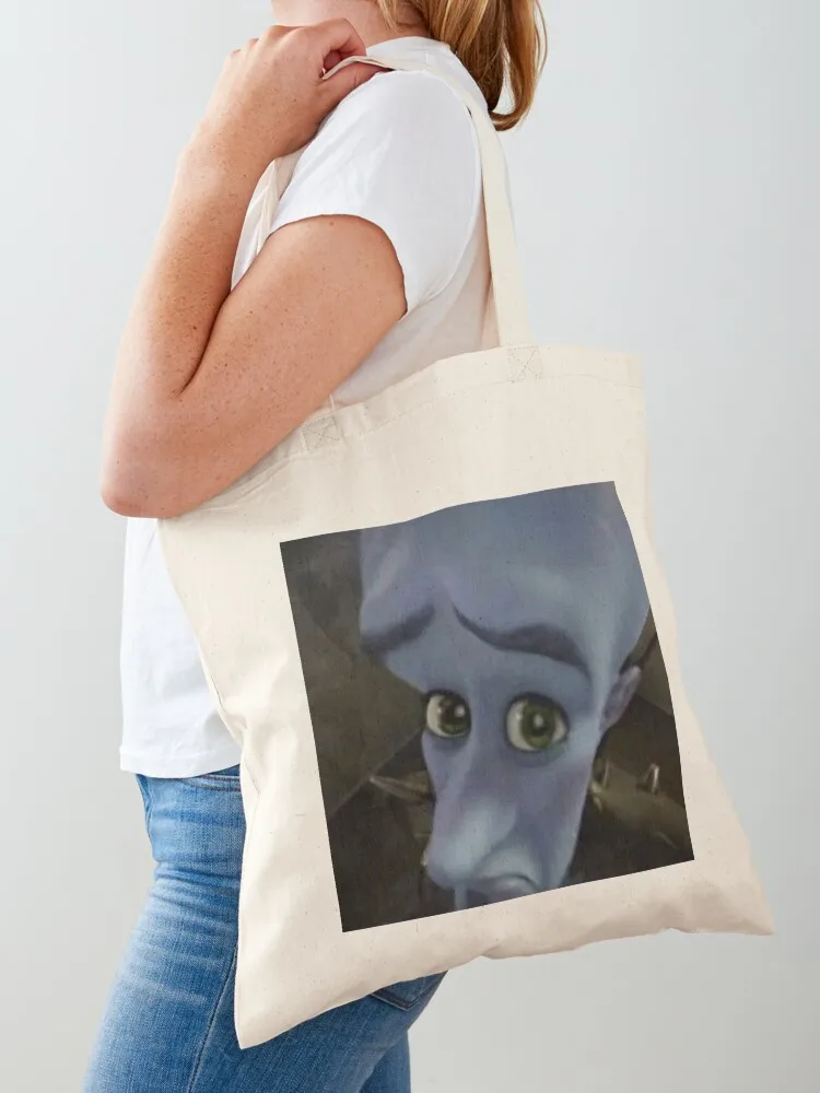 

Megamind No meme Tote Bag Canvas shoulder bag shopping bag logo personalized tote