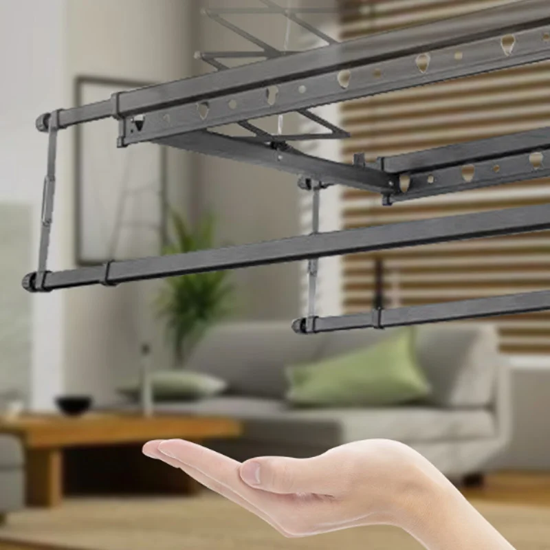 Smart Electric Clothes Drying Rack With Built In Led Lights And Wind Drying Technology For Improved Clothes Care