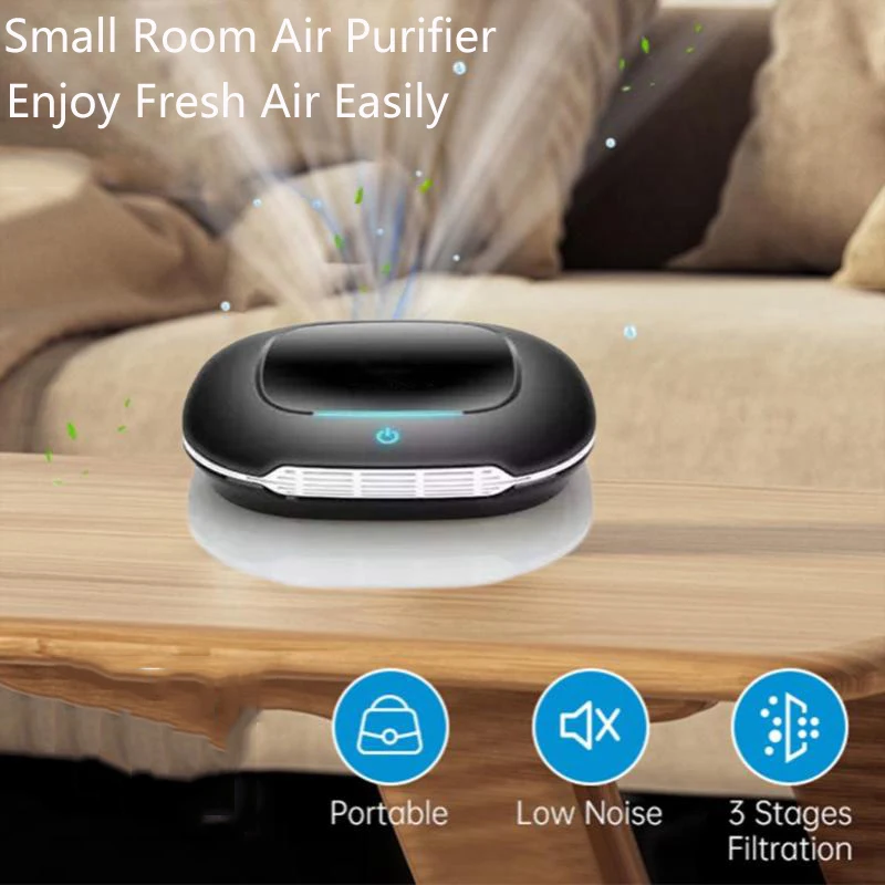 Small&Car Air Purifier Desktop Air Purifiers Suitable for Bedroom /Car/Small Room Fast Eliminate odors/Smoking Mist/Formaldehyde