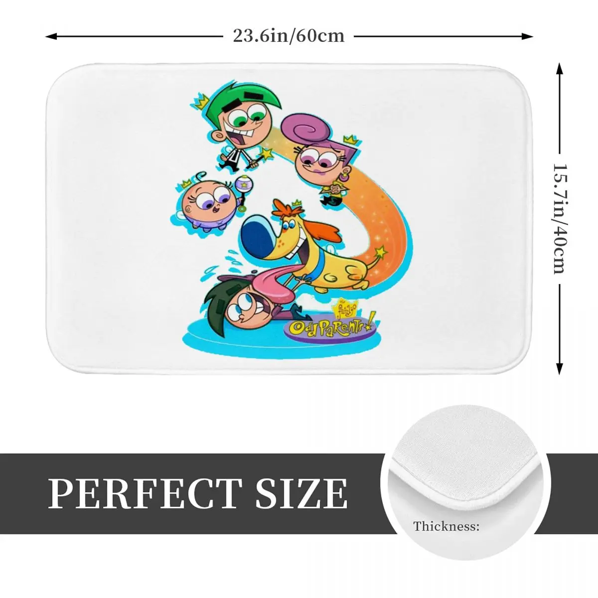 Fairly Oddparents Cosmo Doormat Kitchen Entrance Home Floor Mat Non-slip Carpet Rug for Balcony Footpad Mats