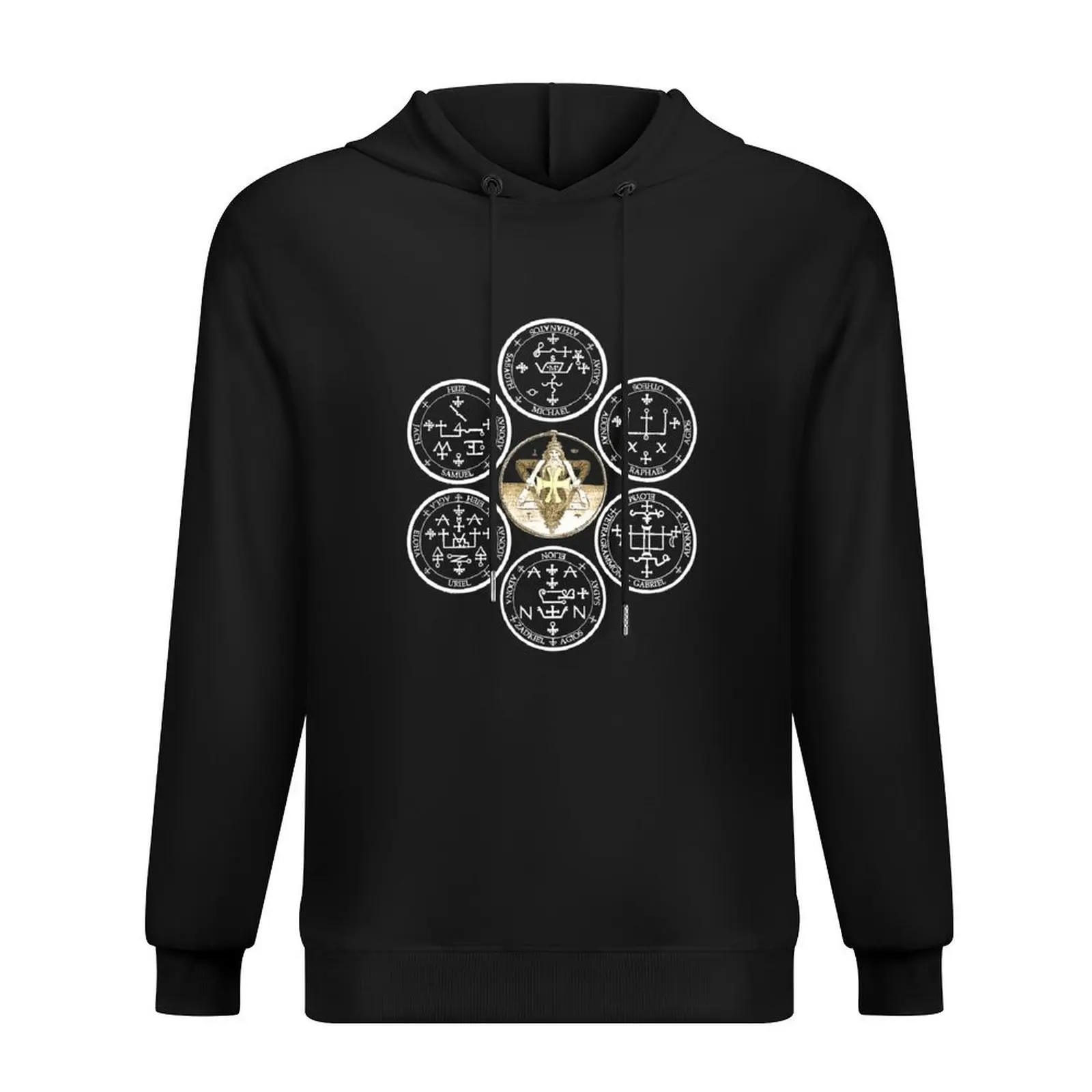 The Seven Archangel Sigils - أختام سليمان رئيس الملائكة الأختام Sigils هوديي الرجال ارتداء ملابس الخريف الكورية رياضية