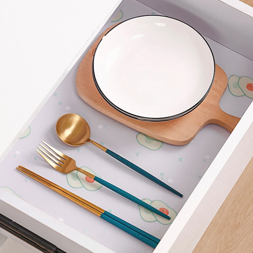 مقاوم للماء وسادة مقاومة للرطوبة كوتابل عدم الانزلاق بطانة الرف المعدنية لخزانة المطبخ درج الثلاجة حصيرة وصمة عار #5