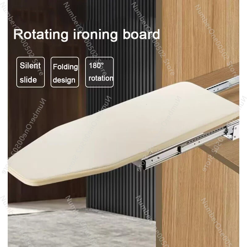 Easy To Install Retractable Ironing Board Closet Pull-Out Stow Away in The Cabinet