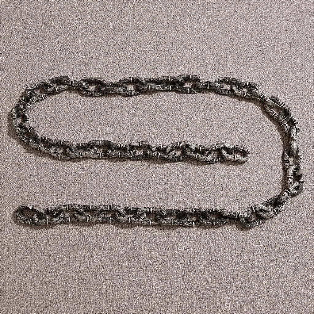 

Декоративная пластиковая цепь-имитация железной цепи 2 м для украшения вечеринок на Хэллоуин, аксессуары для сценического реквизита