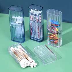 Tragbare Transparent Mini Storage Box Reise Zahnstocher Baumwolle Tupfer Box Einfache Kleine Objekt Band-aid Klassifizierung Finishing Box