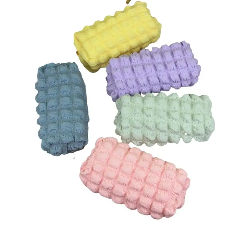 Modische Bubble-Grid-Reißverschluss-Federtasche für Schule und Büro, Schreibwaren-Etui, Aufbewahrungstasche, Niedliche Kosmetiktasche, Federmäppchen – Detail 6