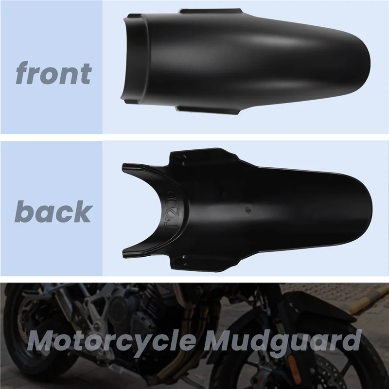 

NEW-Motorcycle Front Fender Mudguard Extender Splash Guard Extension For Tiger 1200 Rally Pro Rally Explor 2022-2024