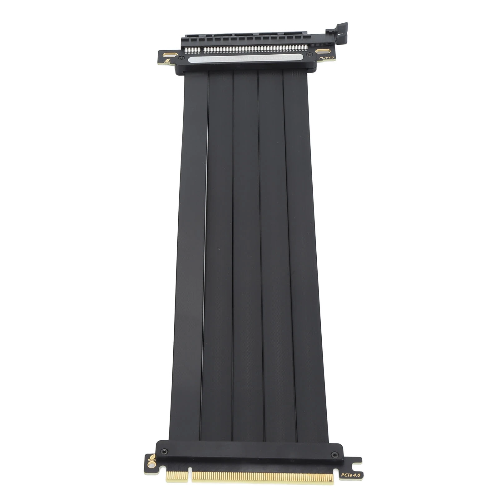 PCIe 4.0 X16 GPU Riser Cable 16X Flexible Cable High Speed Extension Port Adapter 180 Degree EMI Shielded PCIe Extension Cable 2