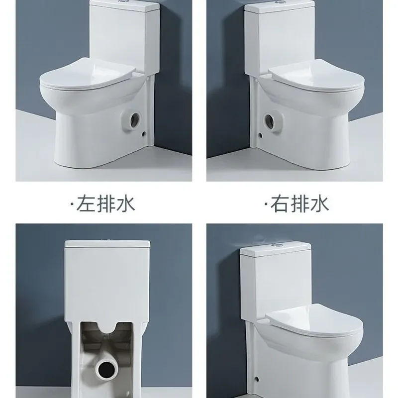 for Household Ceramic Toilet Rear Wall Side Row Left Right Discharge Bathroom Hotel B&B Sanitary Ware White Commode