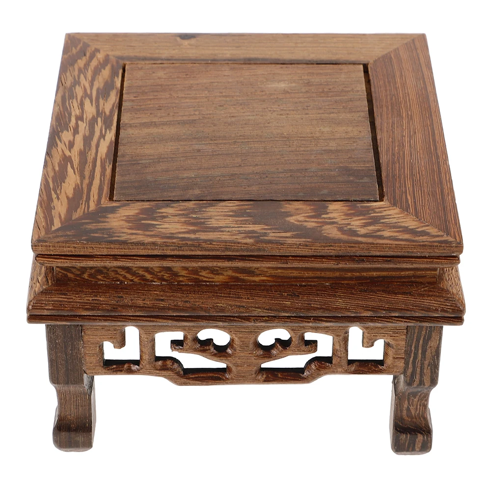 

Wood Base Pedestal Stand for Flower Pot Plant Support Display Rack Home Decor Wooden Vase Holder Craftsmanship