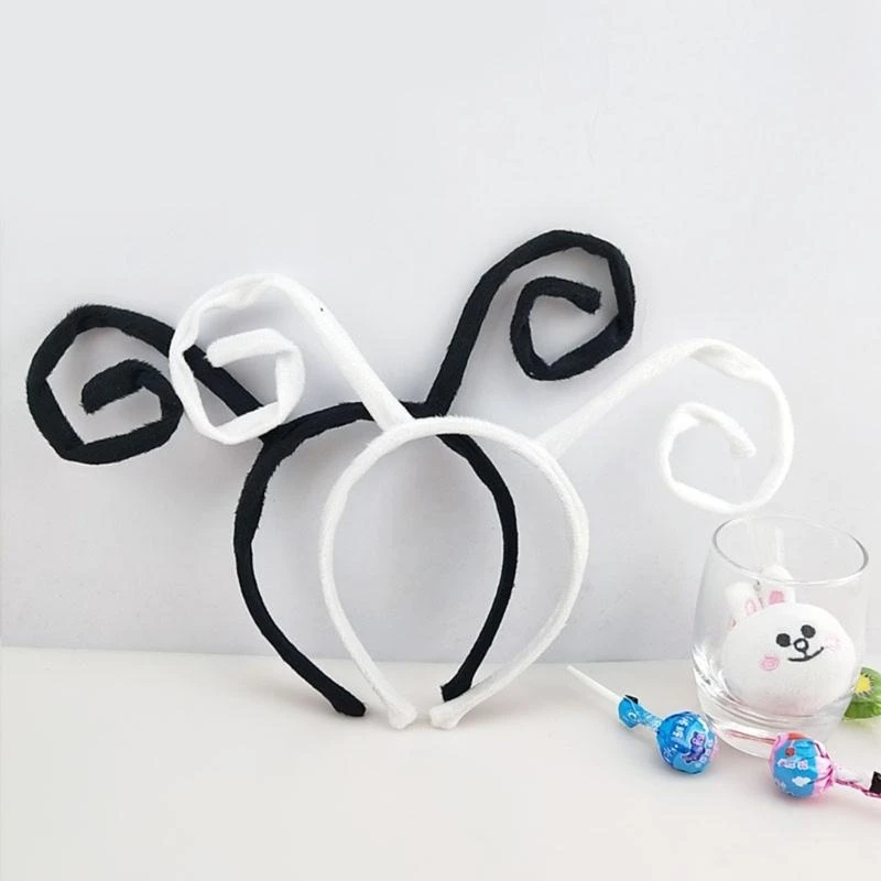 5ASD 할로윈 개미 헤드 밴드 할로윈 파티 의상 귀여운 나비 안테나 헤드 밴드