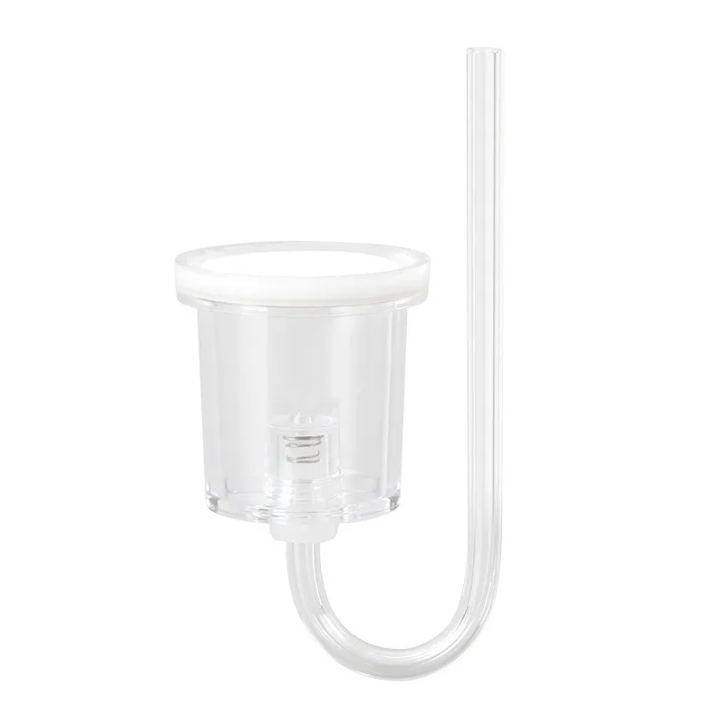 Aquarium DIY CO2 diffuser acrylic transparent fine water grass tank CO2 anti reverse diffusion atomizer water injection atomizer