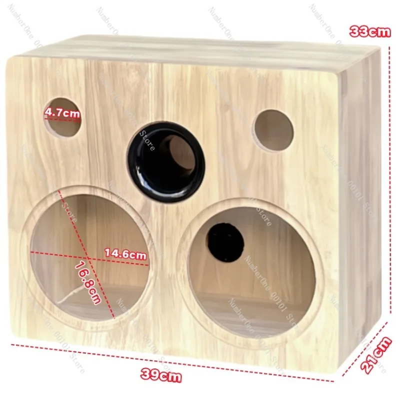 6.5 Inch 2 Way Speaker Empty Cabinet Labyrinth Bookshelf Speaker Box Solid Wood DIY Audio Enclosure For Home Speaker view 5