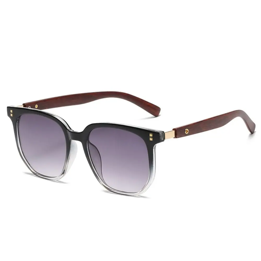 

New Retro Square Frame Sunglasses Fashion Women Men Rice Nails Glasses UV400 Grain Glasses Leg Anti-Blu-Ray Lens Eyewear