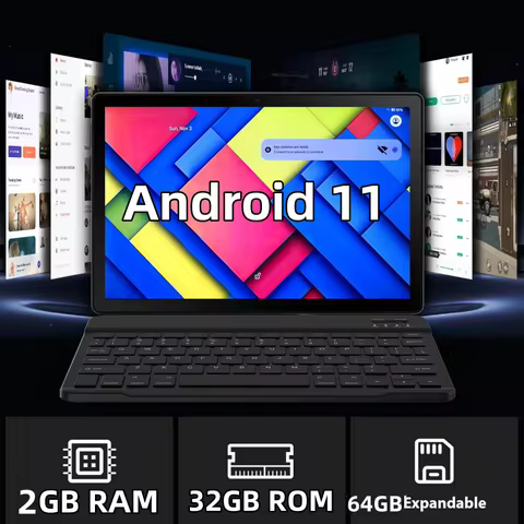 10.1 INCH Android 11 Tablet PC FC10 RAM 2GB ROM 32GB Allwinner A133 Quad-Core 1.4GHz Resolution 1280 x 800 IPS HD Dual Camera