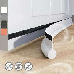 1pc Door Bottom Sealing Strip, Adjustable Weatherstrip Under Door Draft Stopper, Anti-cold One Side Foam Blocker, Weather Strip