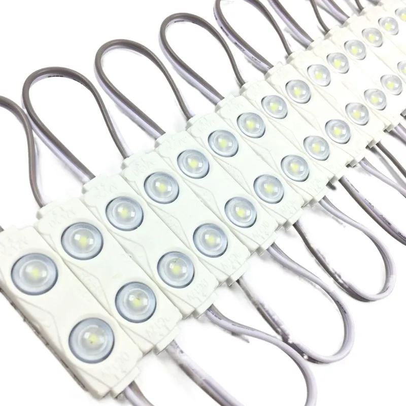 100pcs LED Module 2835 2LEDs with Lens Super Bright IP65 Waterproof LED backlight modules for Advertising Light box