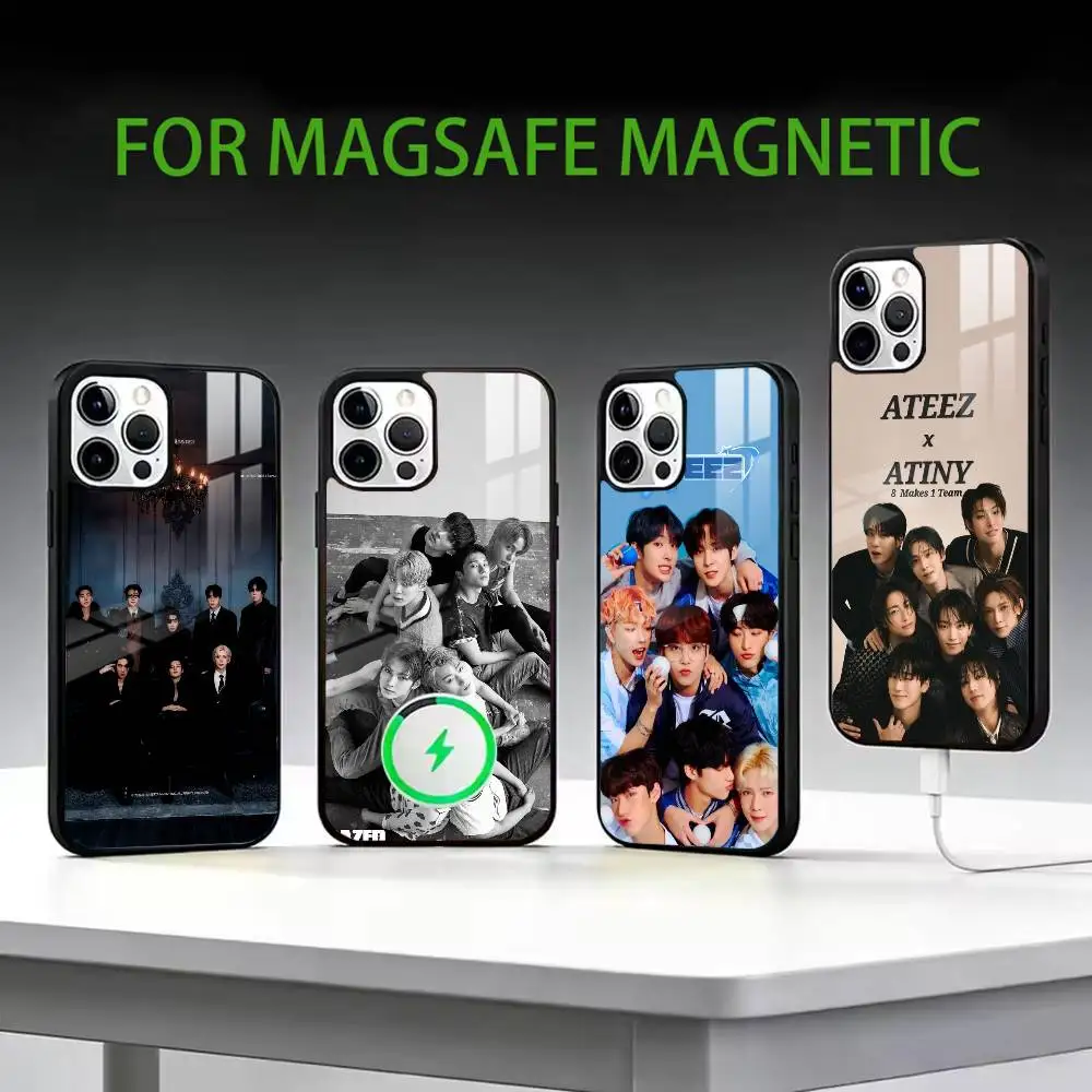 

ATEEZ In y-Your Fantasy Phone Case For iPhone17,16,15,14,13,12,11 Plus,Pro Max Magnetic For Magsafe Wireless Charging