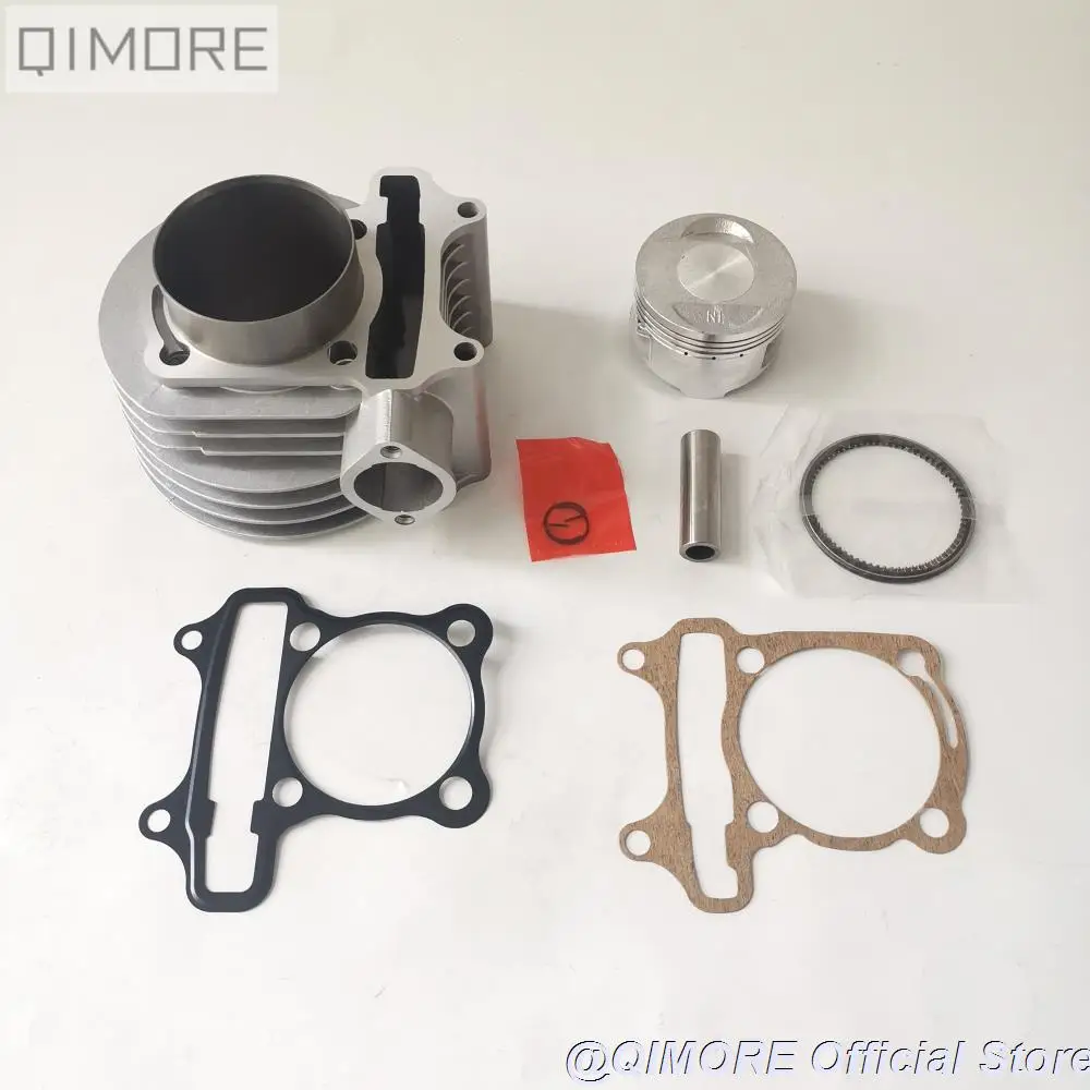 61mm Cylinder Piston Set / Big Bore Kit (2V, 54mm Stud Spacing) for Scooter GY6-170 161QMK / 152QMI 157QMJ GY6 125 150 upgrade