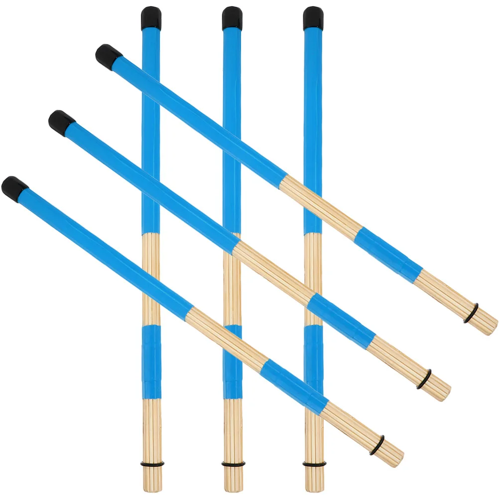 3 paires de brosses à tambour en bois, légères et portables, pour instruments de Percussion, accessoires de baguettes pour la musique