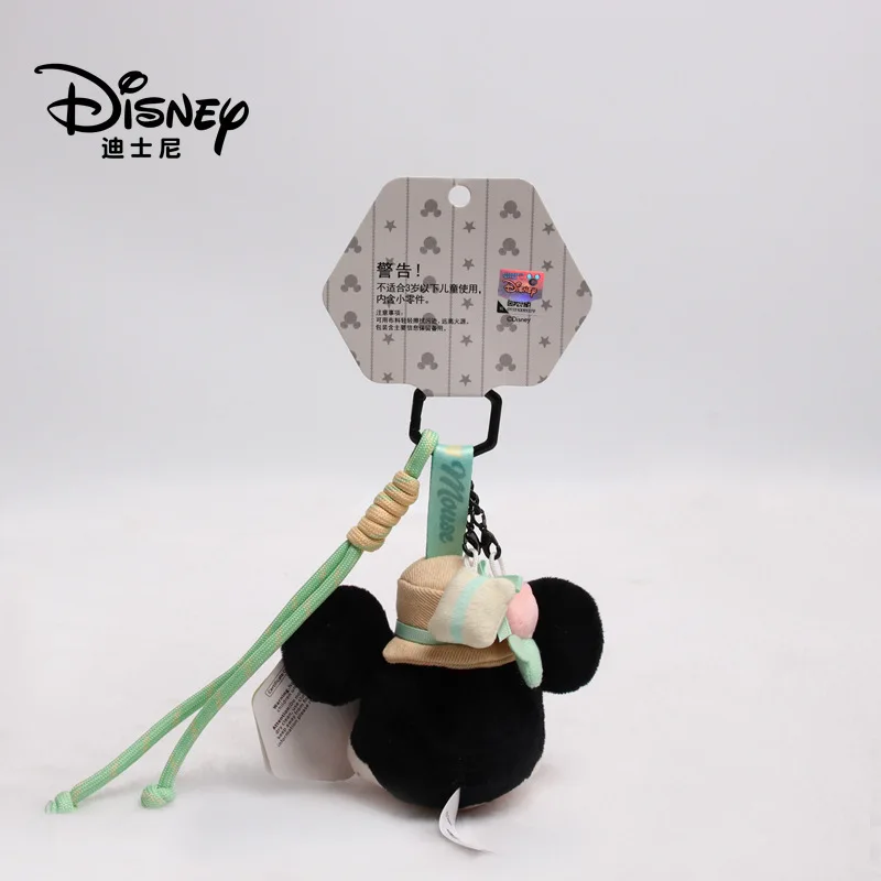ديزني حقيقية ميكي ماوس الأسرة ألعاب من نسيج مخملي ميكي دمية معلقة الديكور على ظهره المفاتيح هدية عيد ميلاد هدية الكريسماس