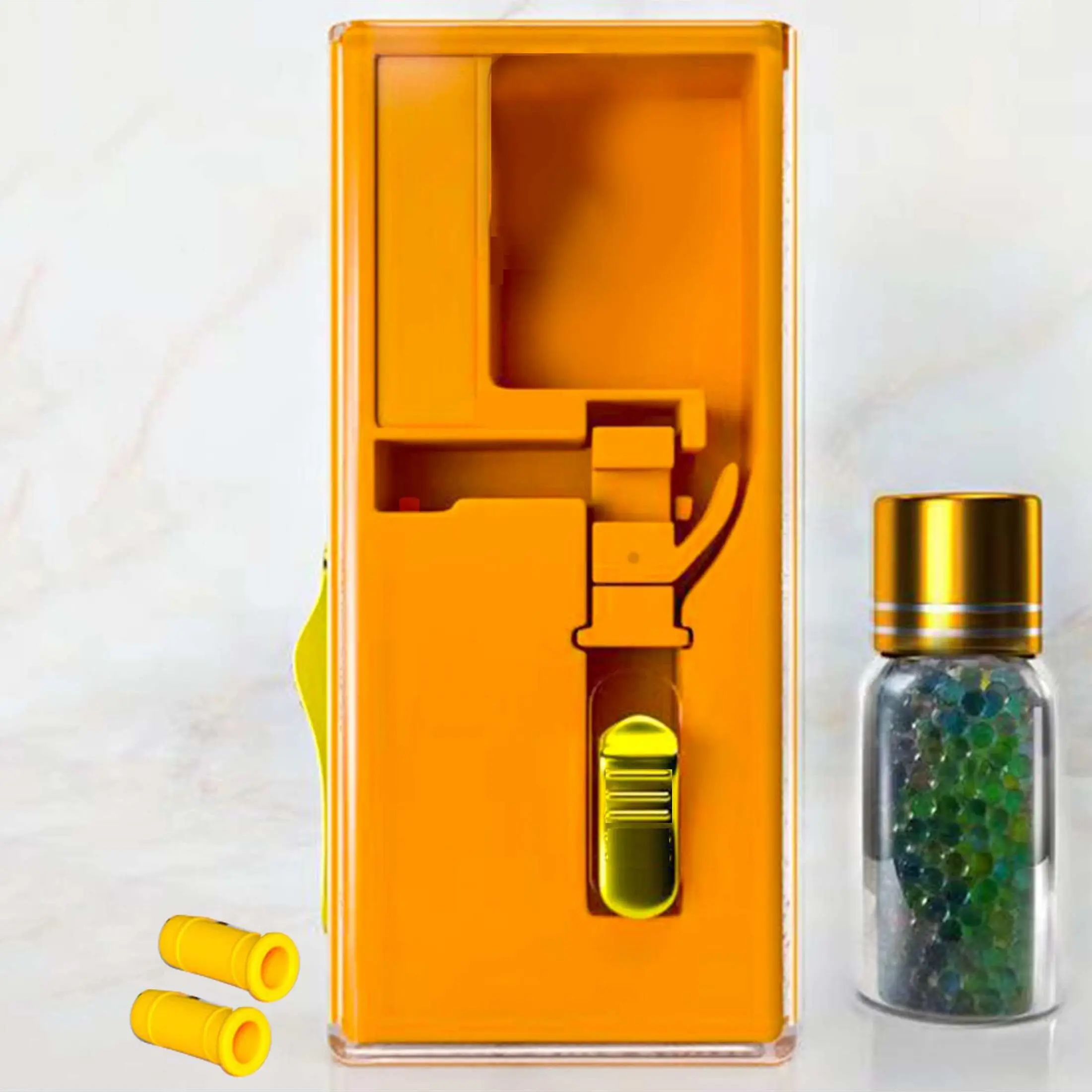 1PC - Authentic cigarette holder explosive bead box with added artifact installation tool box for both thick and thin cigarettes