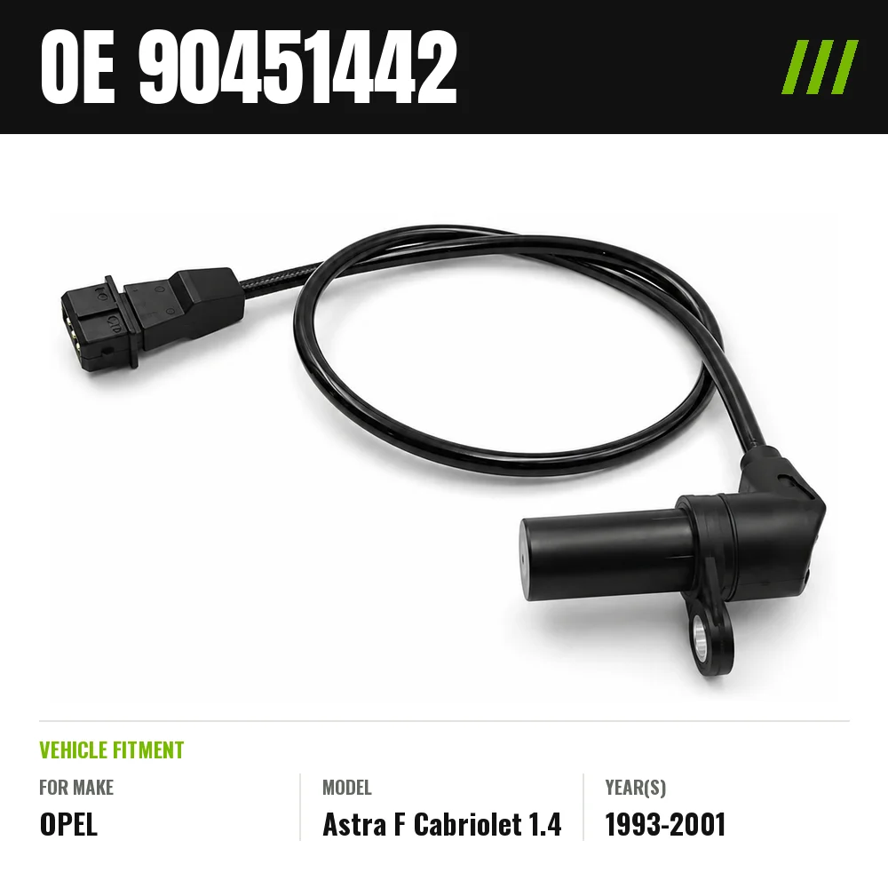 90451442 Crankshaft Position Sensor CKP For OPEL Astra F Cabriolet 1.4 1993-2001 Engine Speed RPM Sensor