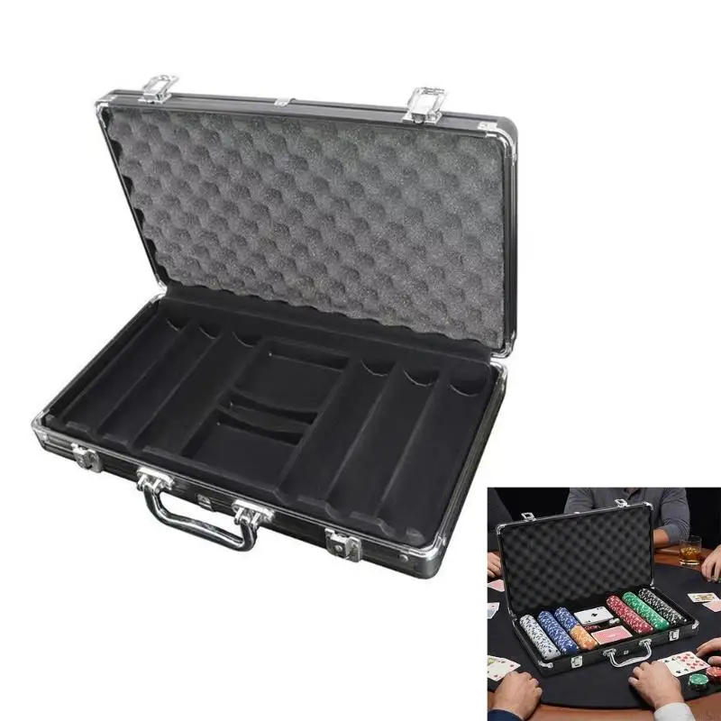 

High Capacity Chip Case Matte Scratch Resistant Casinos Chip Case for Adult Gamers and Social Gatherings
