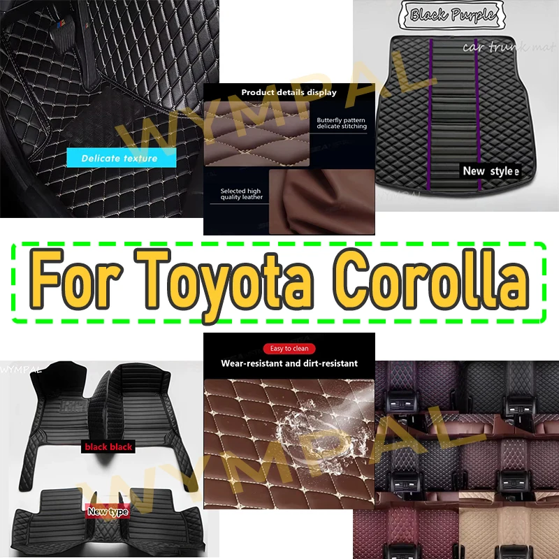 

Роскошные автомобильные коврики для Toyota Corolla Hybrid 2024 2023 2022 2021 2020 2019, кожаные водонепроницаемые сменные аксессуары для интерьера