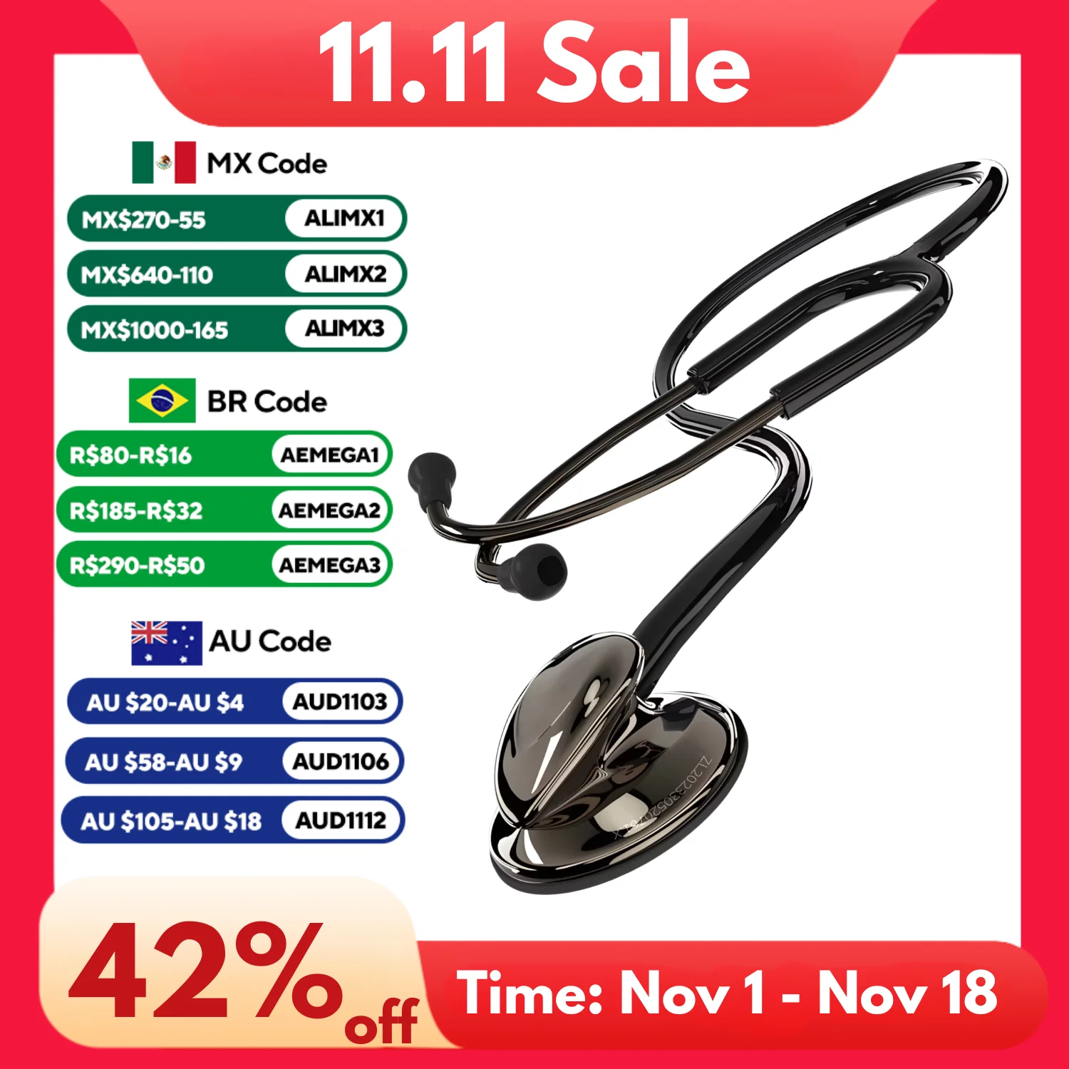 Medical Professional Stethoscope Single Head Stethoscope For Nurse Medical Cardiology Stethoscope Engrave Name Health Care