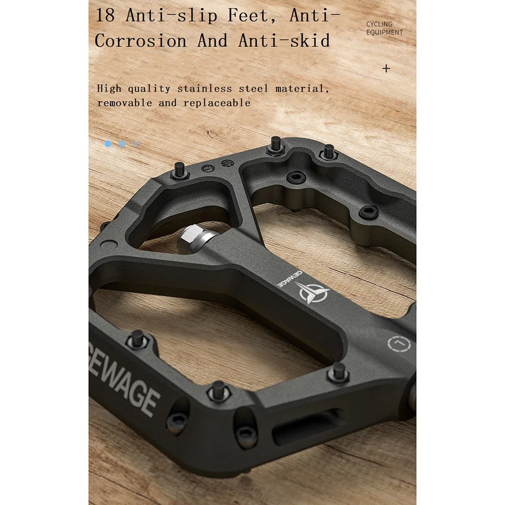

GEWAGE Сверхлегкие уплотнительные подшипники, велосипедные педали, нейлоновые дорожные педали Bmx Mtb, аксессуары для велосипеда на плоской платформе