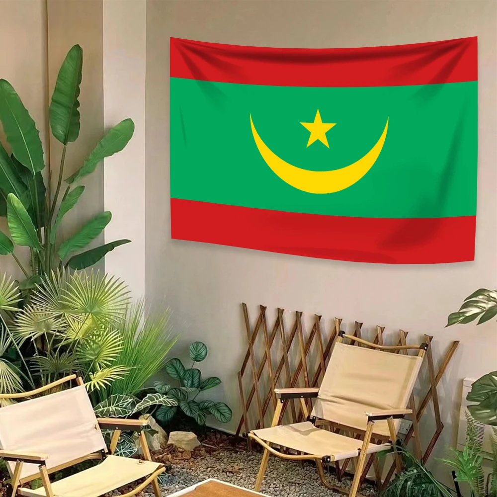 60x90CM 90x150CM Flag of Mauritania Polyester Printed Home & Outdoor Decor Banner Tapestry
