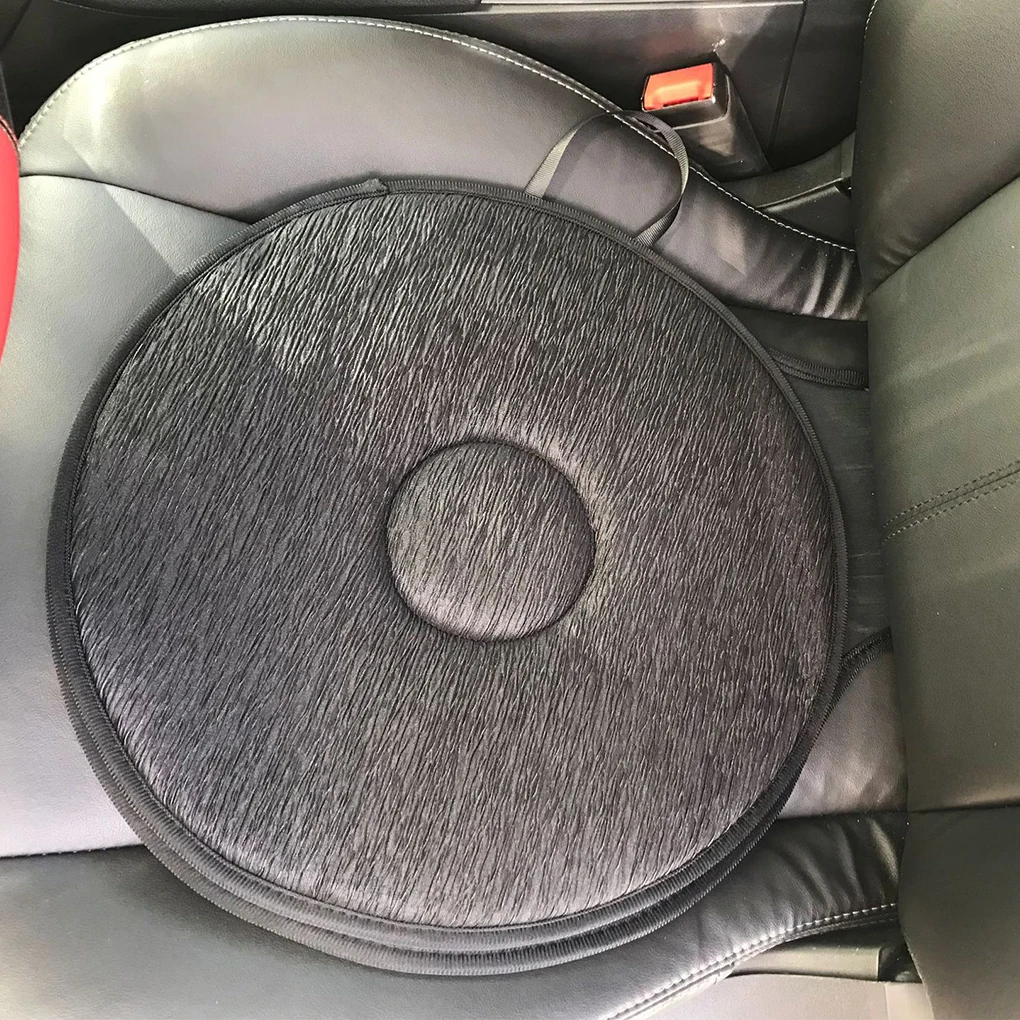

Colorfast Seat Cushion With No Loose Threads Or Shedding Universal Rotating Car Cushion Cushion Car Black