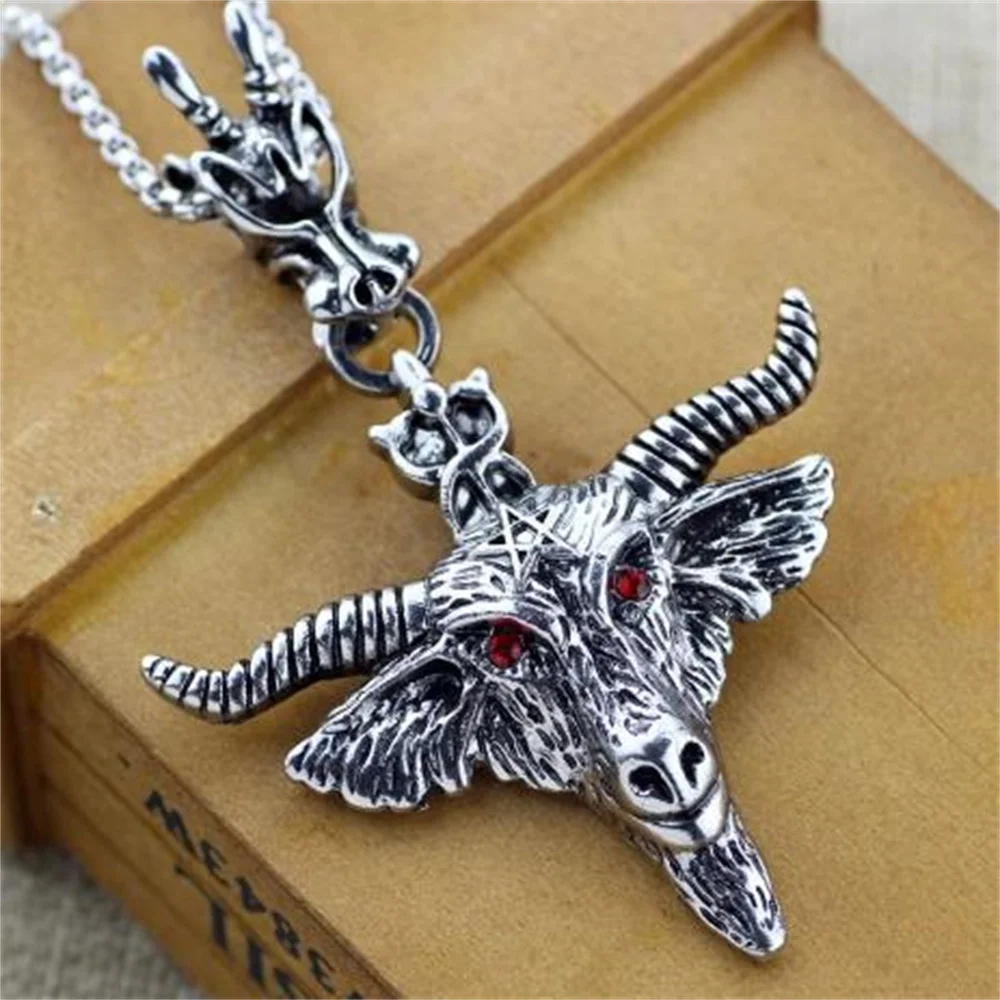 2024 New Blood Red Gothic Inverted Cross Pendant Necklace Jewelry European and American Punk Style Cross Jewelry Wholesale