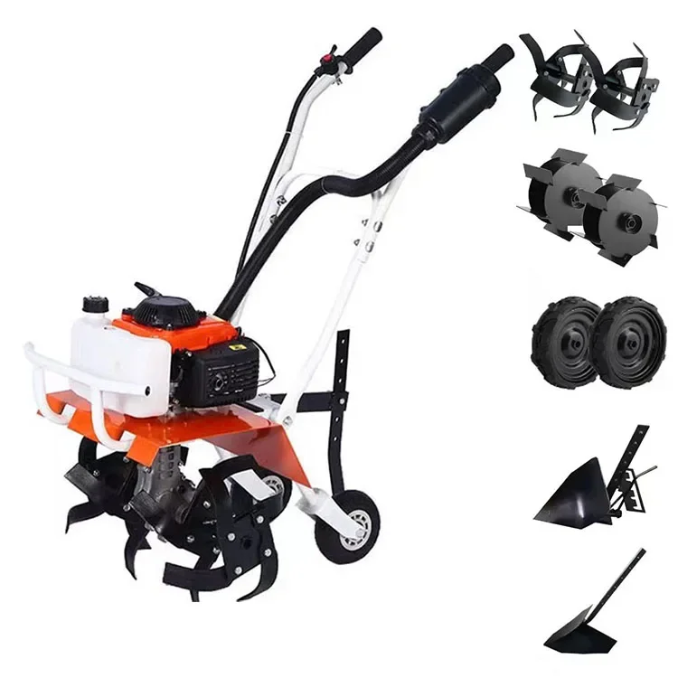 Efficient garden mower for sale Mini power tiller Hand push tiller