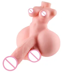 Boneca Masturbadora Masculina com Dildo Flexível, Galo Enorme Realista, Brinquedos Sexuais para Homens, 2.1lb