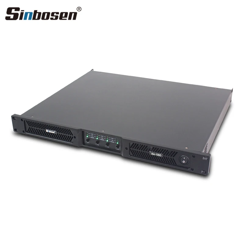 K4-1000 Digital Class D 1U Murang Amplifier 1000W 4Channel Power Karaoke Amplifier Audio