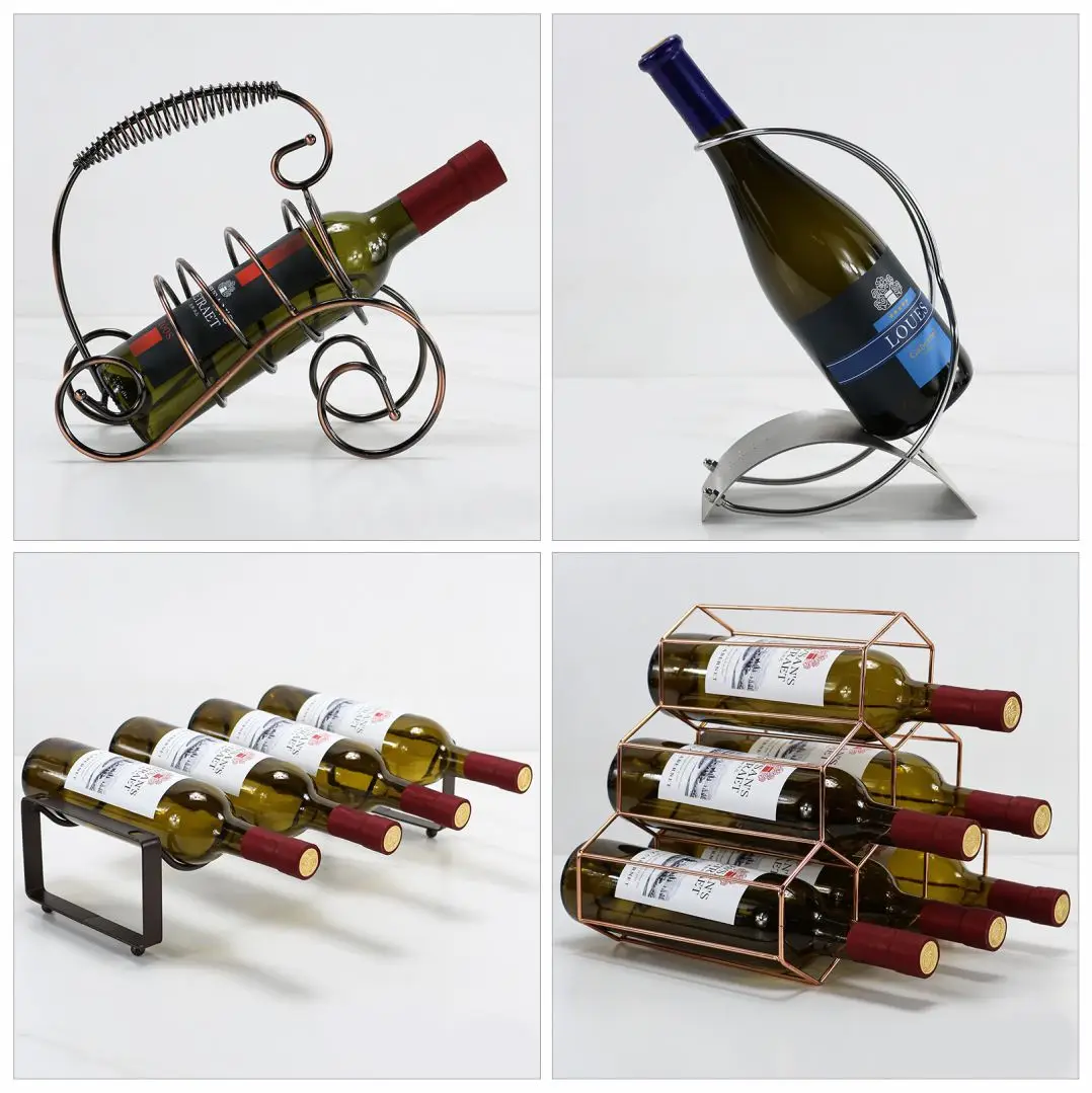 

Household red wine cabinet ornament wine rack soft decoration bottle rack