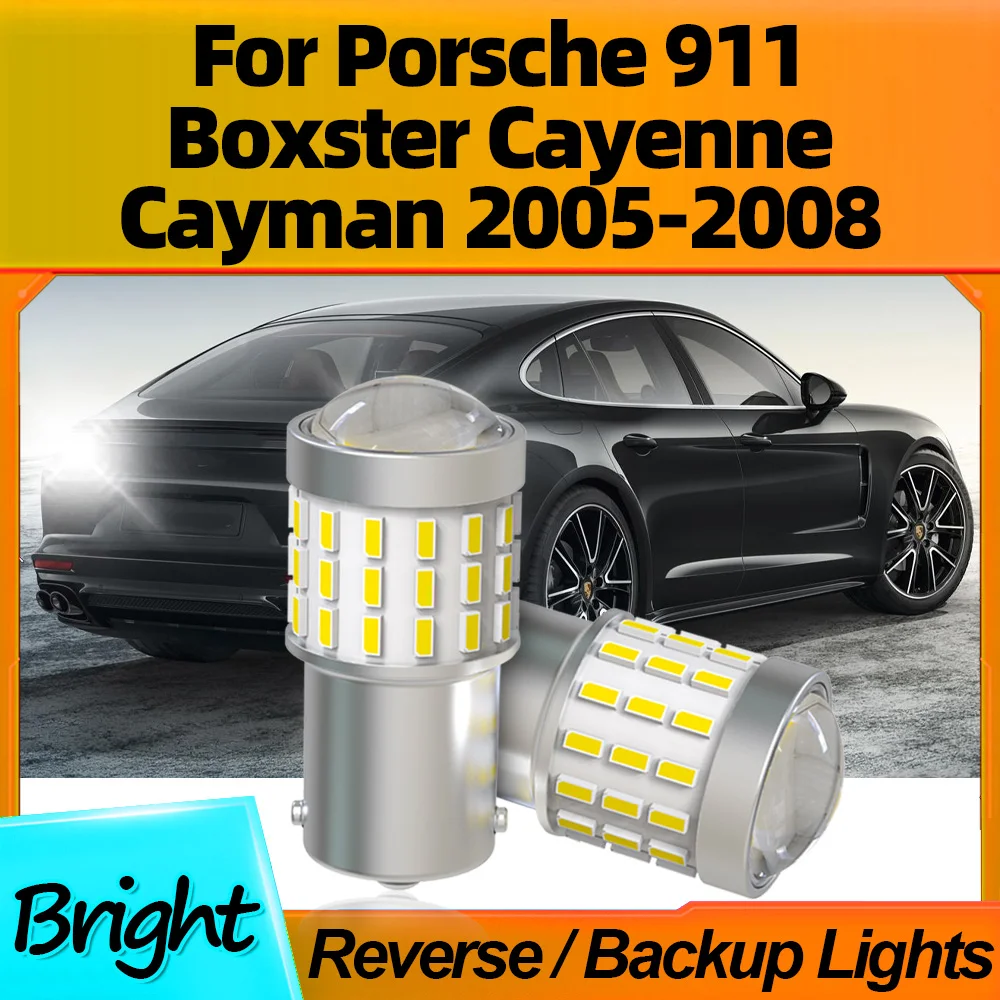 

2Pcs 1156 BA15S P21W Car LED Reverse Light White 6000K Upgrade For Porsche 911 Boxster Cayenne Cayman 2005 2006 2007 2008