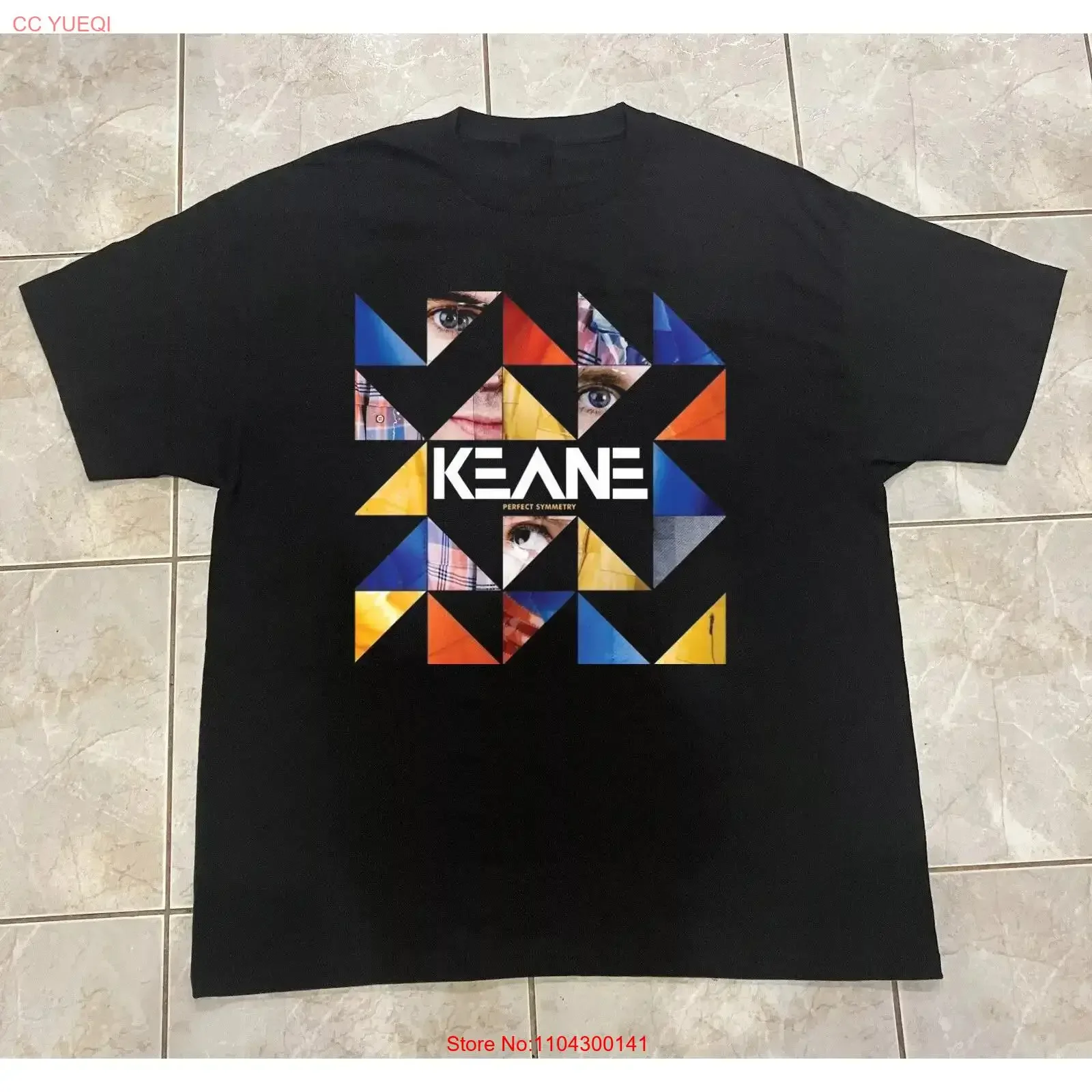 Camiseta de algodón negra del álbum Perfect Symmetry de Keane, talla completa S-5XL, estilo vintage lavado, gráfico informal, ligeramente transpirable, unisex