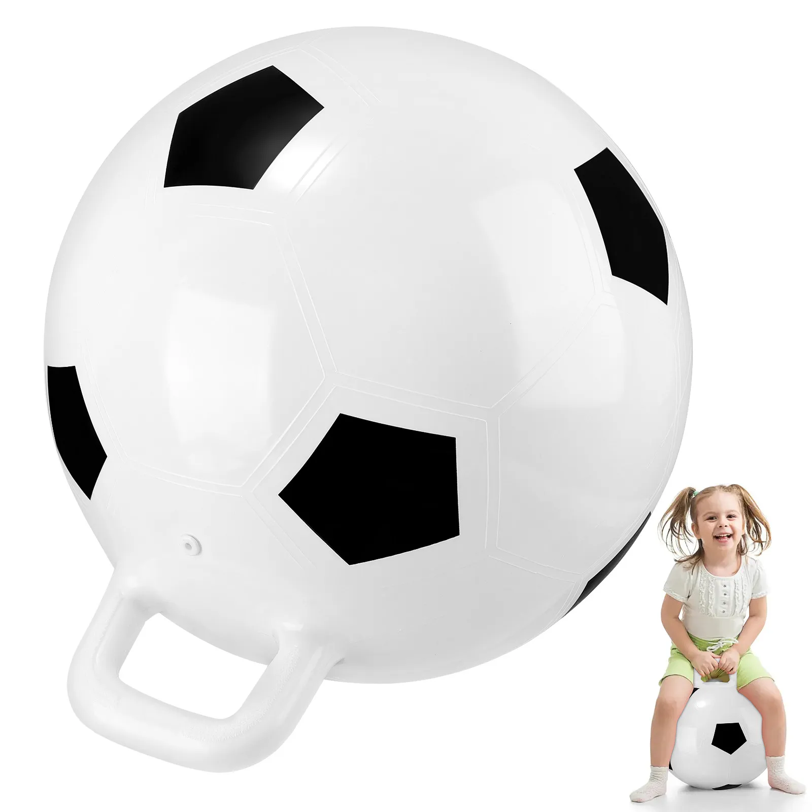 

1Pcs 45Cm PVC Inflatable Jumping Ball Lightweight Bouncing Ball for Kids Fitness Play Pool Park Fun