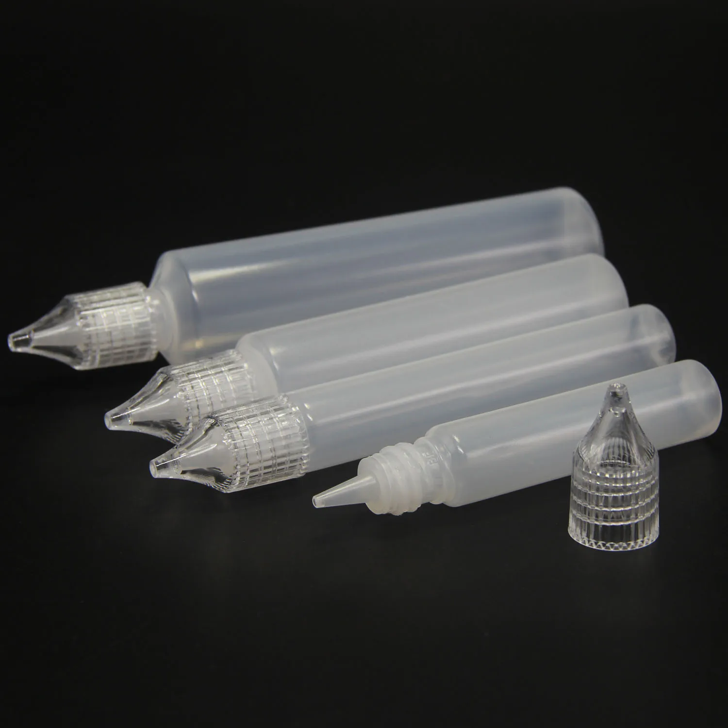 5Pcs 10/15/30/50ml Refillable Squeezable Needle Bottle Point Line Diy Polymer Clay Tools Gifts