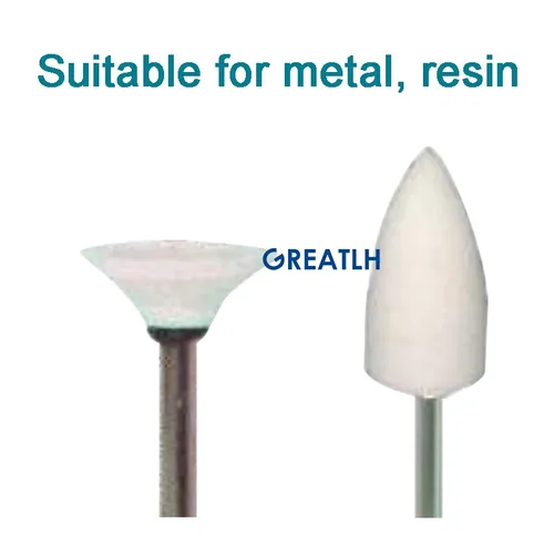 Imagen 2 del producto Fresas de Pulido Dental, piedras blancas, herramientas de pulido para el cuidado de los dientes, suministros dentales, 100 unids/set