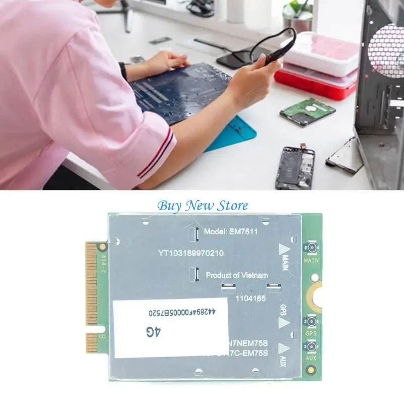 20CE EM7511 Công nghiệp CAT12 4G LTE Mô -đun 600Mbps Tải xuống 150Mbps Tải lên Boot Boot và EUICC hỗ trợ cho kết nối IOTS